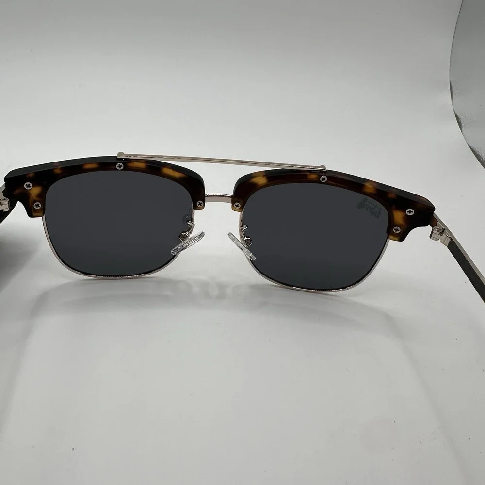Detour Castaway M Sunglasses‎ Polarized Lenses Gold Metal Tortiseshell Unisex